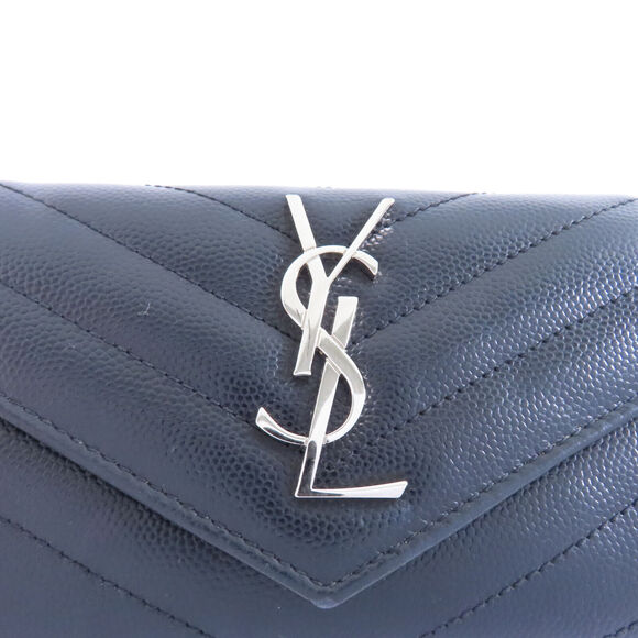 Saint Laurent Ysl Shw Card Case Wallet #141884S38B - Picture 9 of 15
